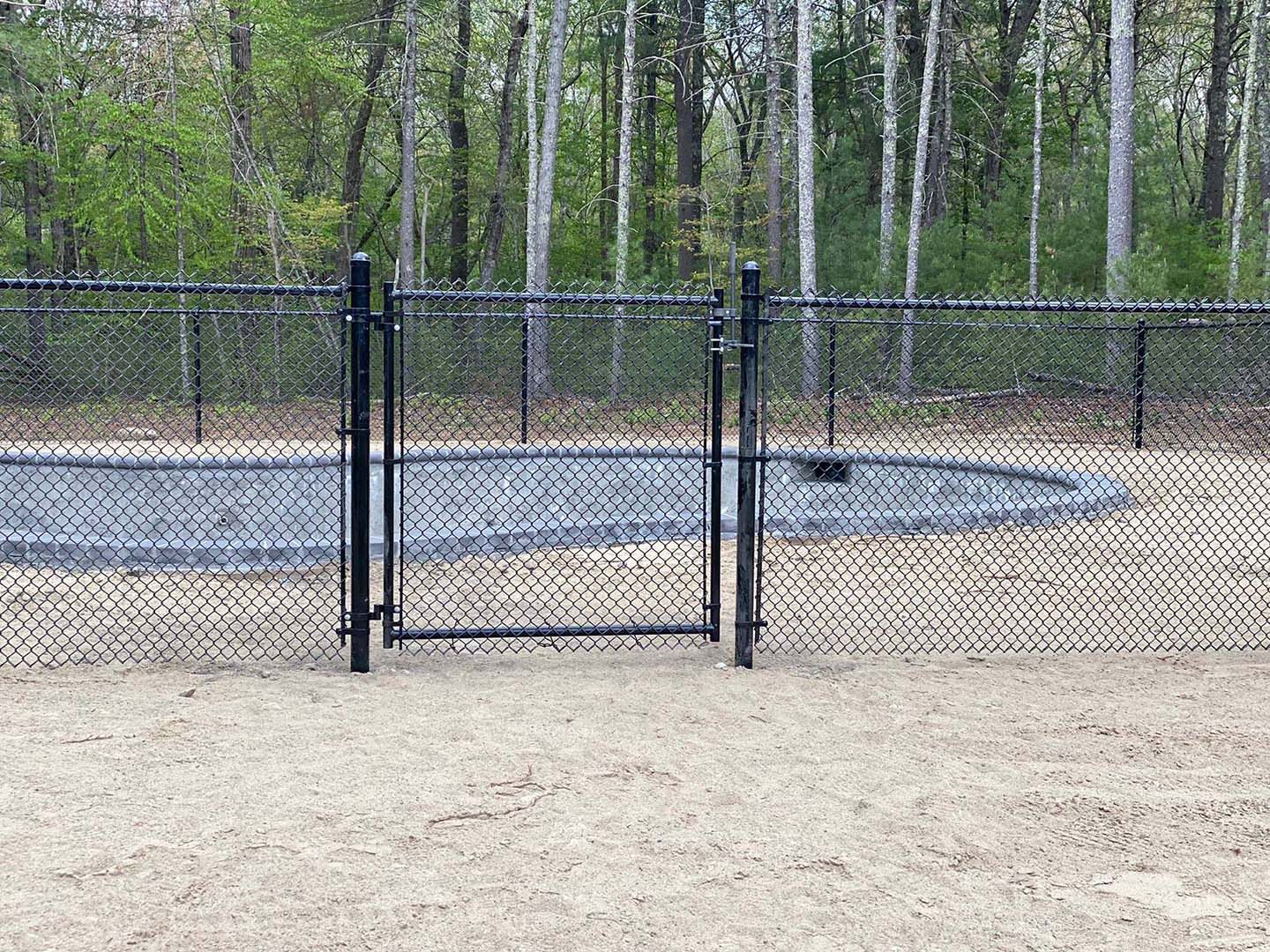 Photo of a Massachusetts chain link fence
