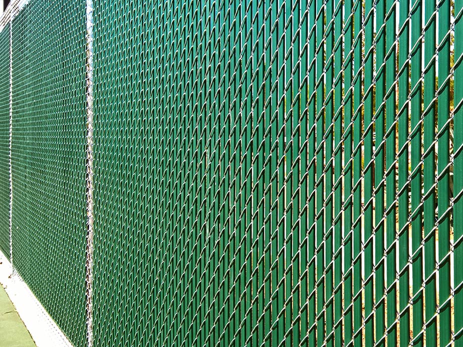 Chain Link semi-privacy fencing in Middleborough Massachusetts