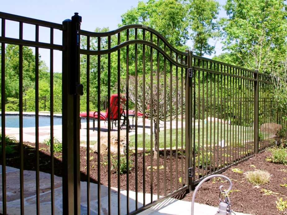 Ornamental Steel pool fencing in Middleborough Massachusetts