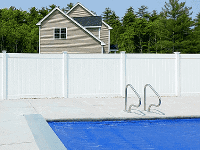 Vinyl Fences installed by Down Home Fence in Middleborough MA
